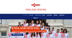 Desktop Screenshot of englandfencing.co.uk