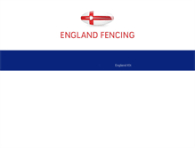 Tablet Screenshot of englandfencing.co.uk